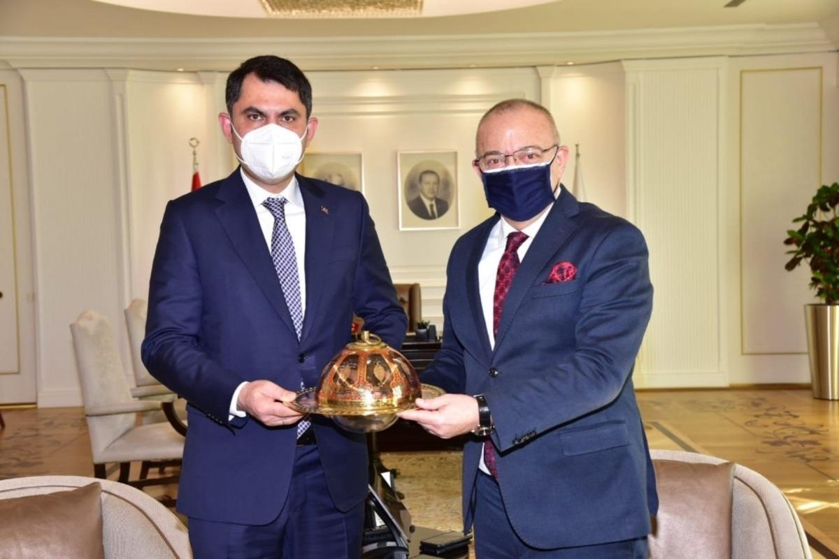 Başkan Erg&uuml;n, Bakan Kurum&rsquo;u ziyaret etti