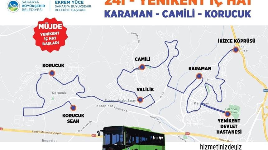 Yenikent bölgesinde yeni belediye otobüs hattı hizmete başladı