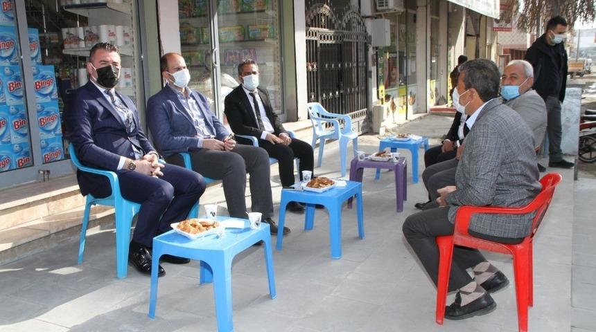 Bismil Kaymakamı Türkmen: “Çay sizden, simit bizden”