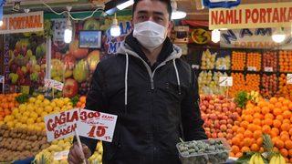 Çağla sezonu 50 TL’den açtı