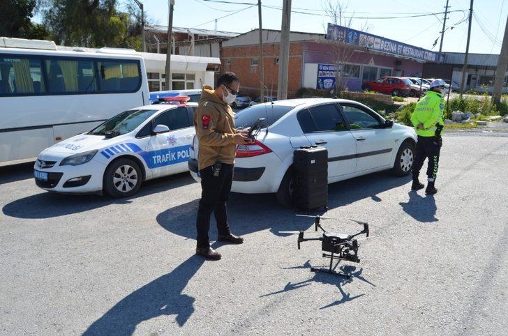 Söke’de drone ile trafik denetimi G3