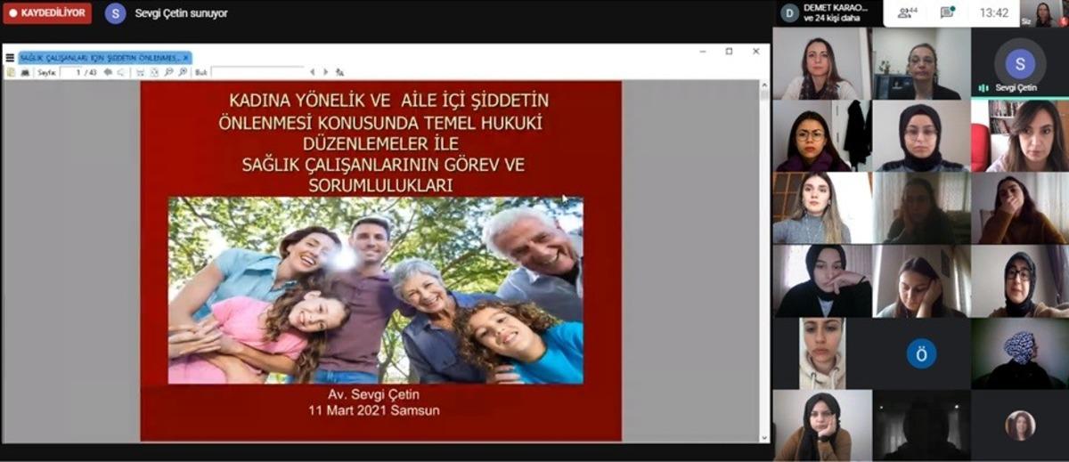 OM&Uuml;&rsquo;de hemşirelere &rsquo;şiddetin&rsquo; hukuksal boyutu anlatıldı