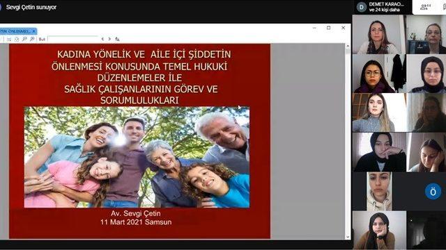 OMÜ’de hemşirelere ’şiddetin’ hukuksal boyutu anlatıldı