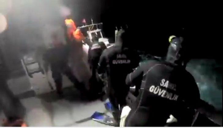 Denizde mahsur kalan üç kişi kurtarıldı G3