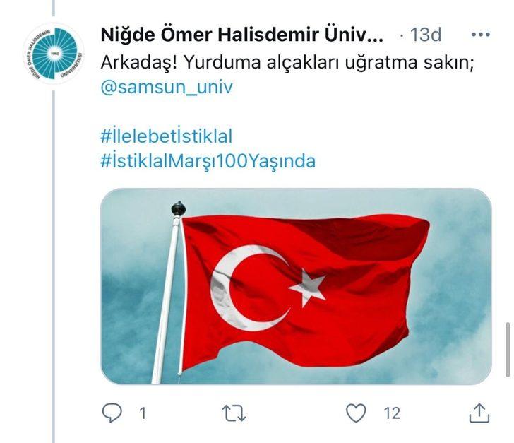 Üniversiteler, ‘İstiklal Marşı Zinciri’ etkinliğinde birlik oldu G2