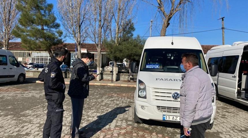 Pazaryeri&rsquo;nde konovir&uuml;s denetimi