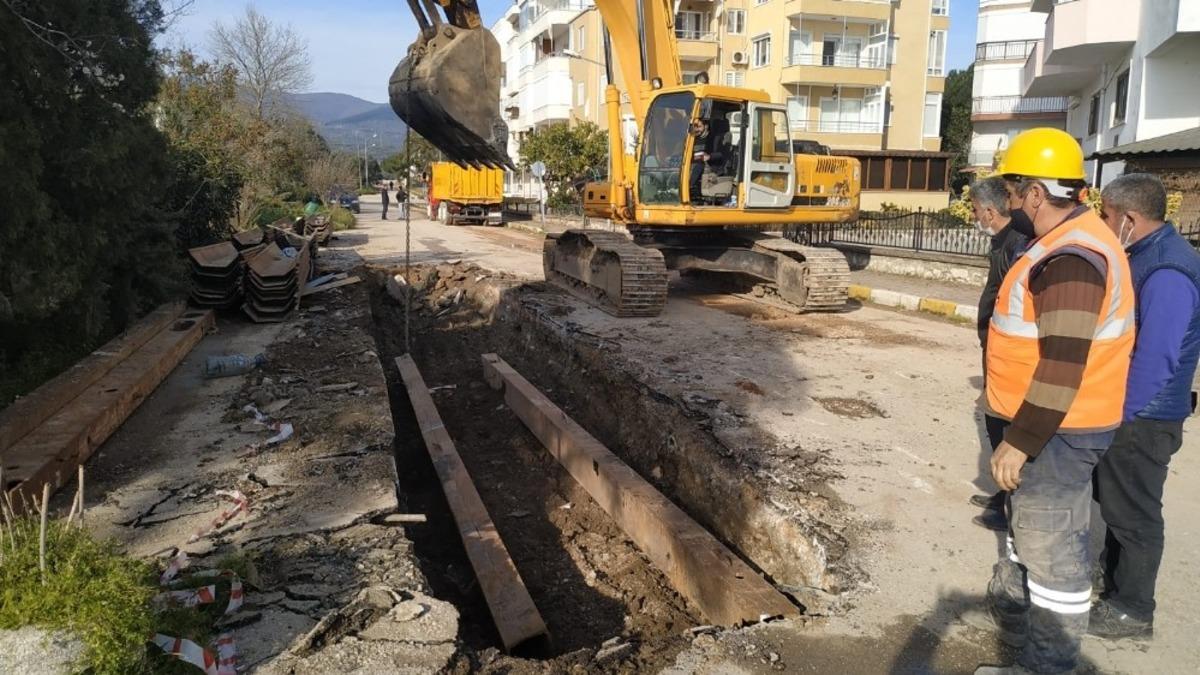 Erdek kanalizasyon ve atıksu inşaatı yapımı başladı