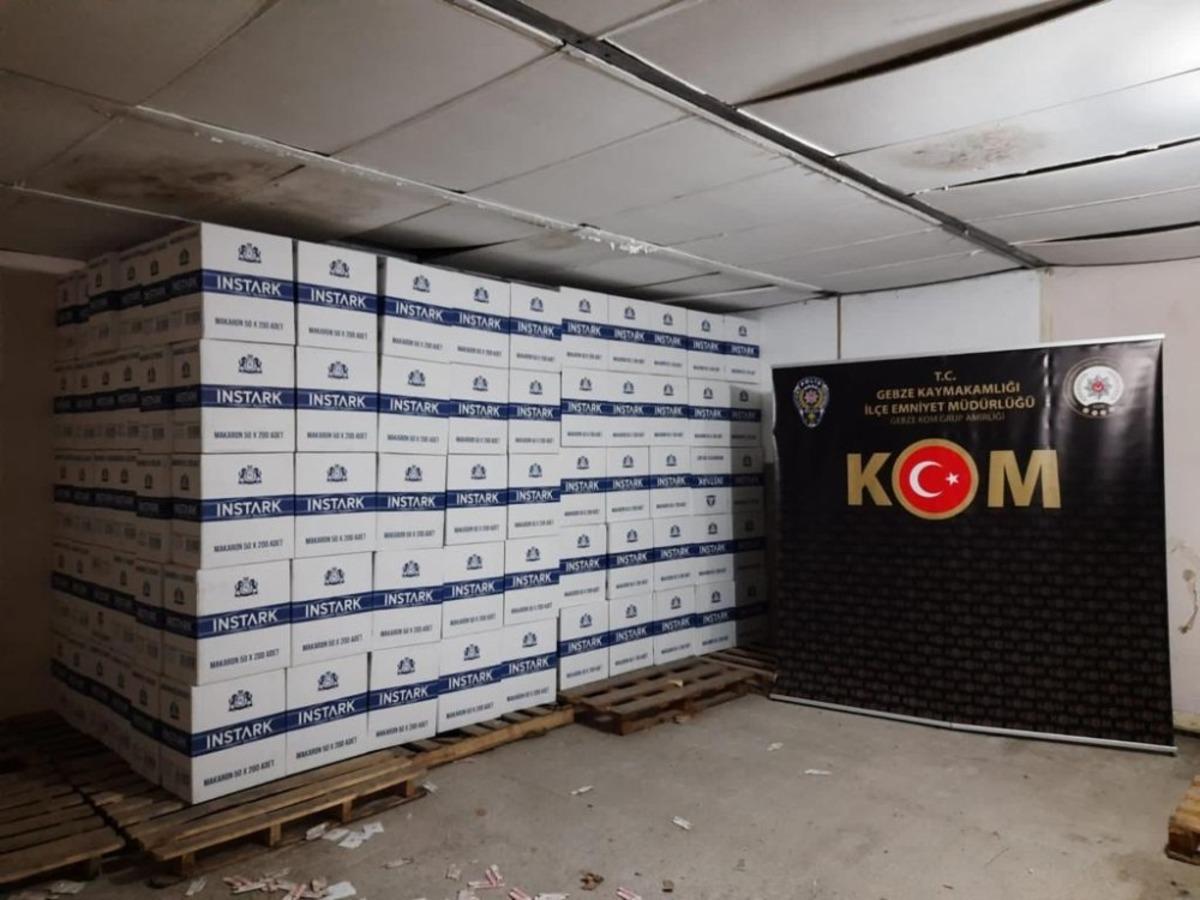 Kocaeli&rsquo;de milyonlarca bandrols&uuml;z makaron ele ge&ccedil;irildi