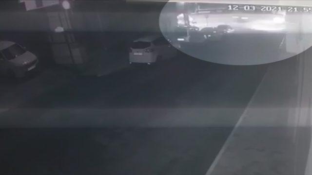 Giresun’da motosiklet kazası güvenlik kameralarına yansıdı 1