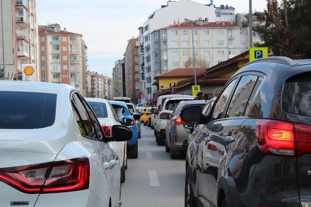 Eskişehir’de hafta sonu trafiği