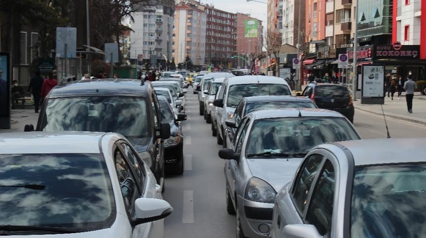 Eskişehir’de hafta sonu trafiği