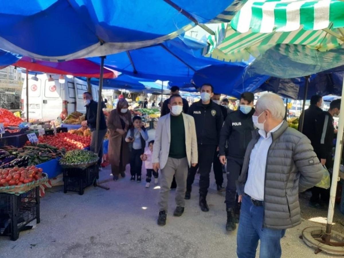 D&uuml;zce&rsquo;de pandemi denetimleri s&uuml;r&uuml;yor