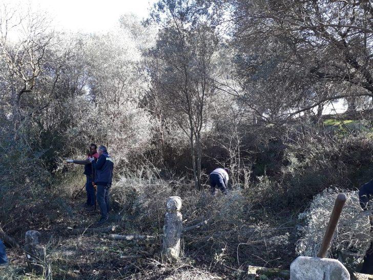 İşçilerin dikkati şehit mezarını gün yüzüne çıkardı G4