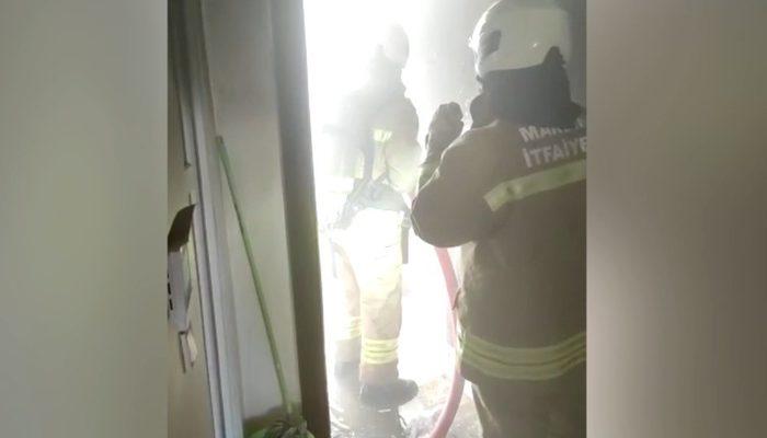 Mardin’de 8 katlı apartmanda korkutan yangın