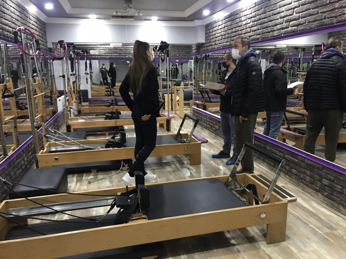 D&uuml;zce&rsquo;de spor salonları pandemi denetimi