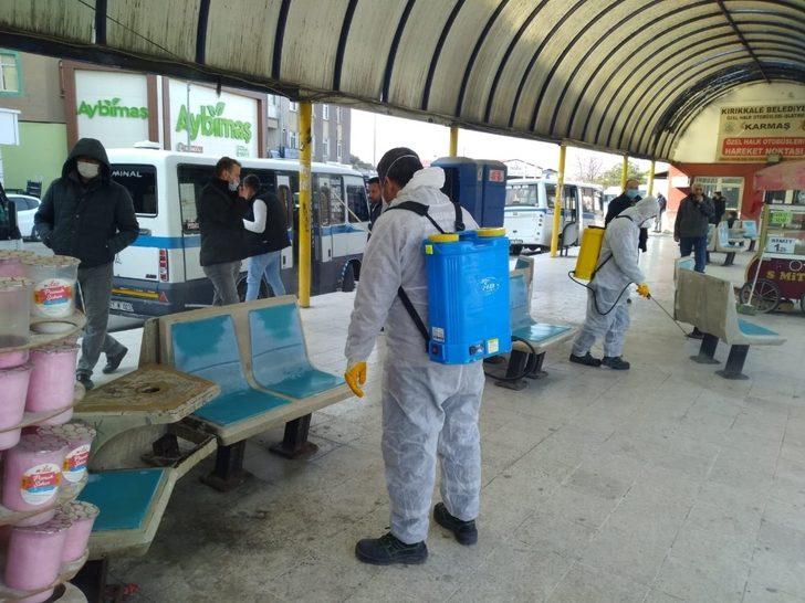 Kırıkkale Belediyesi virüse karşı dezenfekteye devam ediyor G1