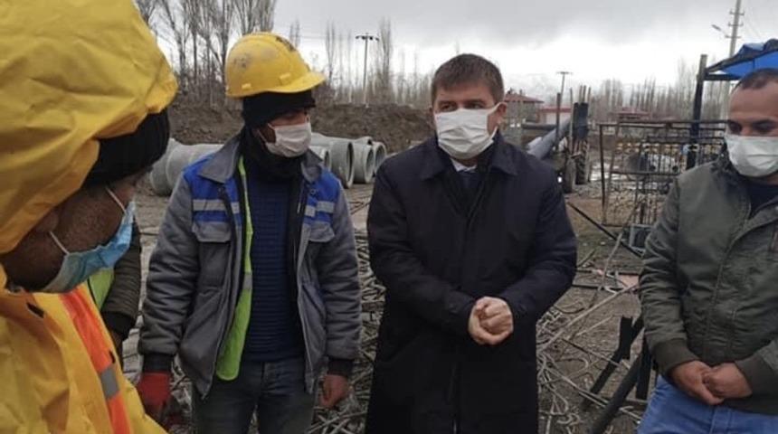 Vali Sarıibrahim saha denetiminde