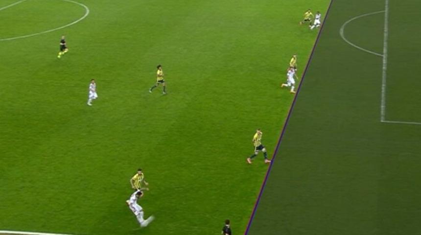 Fenerbahçe'nin itiraz ettiği ofsayt pozisyonu maça damga vurdu!