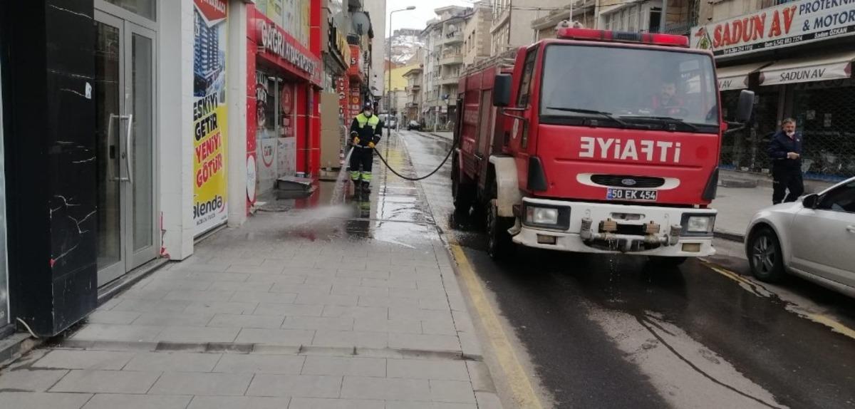 Nevşehir&rsquo;de temizlik ekipleri iş başında
