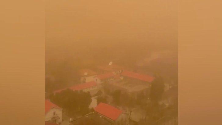 Çin’in başkenti Pekin’i kum fırtınası vurdu G3