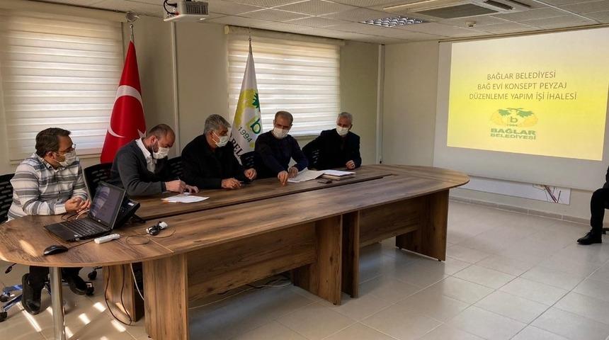 Bağlar Belediyesinden şeffaf bağ evi ihalesi