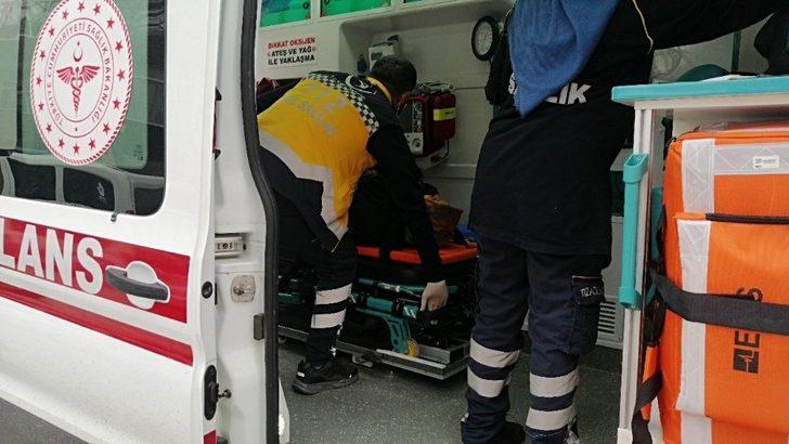 Motosikletin çarptığı kadın yaralandı G2