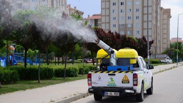 Kahramankazan Belediyesi haşerelerin önüne geçmek için çalışıyor
