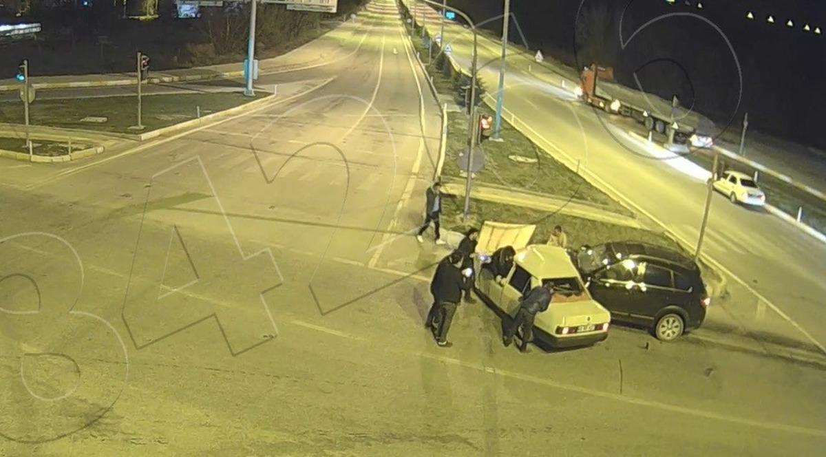 Tokat&rsquo;taki kazalar, MOBESE kameralarına yansıdı