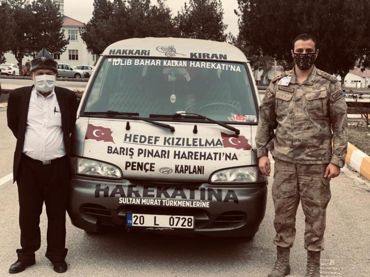 Van&rsquo;a gelen &lsquo;Elmacı Dede&rsquo;  İl Jandarma Komutanlığını ziyaret etti