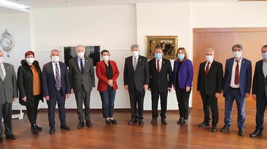 İYİ Parti heyeti Başkan Çerçioğlu ile görüştü