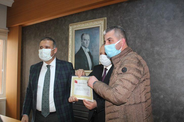 Ünyeli iş adamlarına "teşekkür belgesi" G2