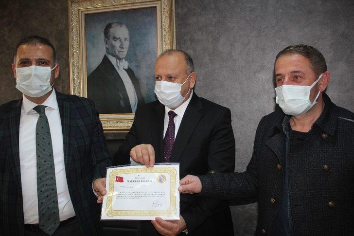 Ünyeli iş adamlarına "teşekkür belgesi" G3