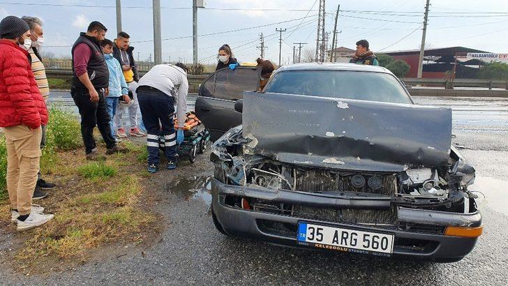 Nazilli’de otomobil kamyonete çarptı: 1 yaralı G1