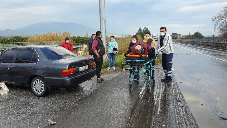 Nazilli’de otomobil kamyonete çarptı: 1 yaralı G3