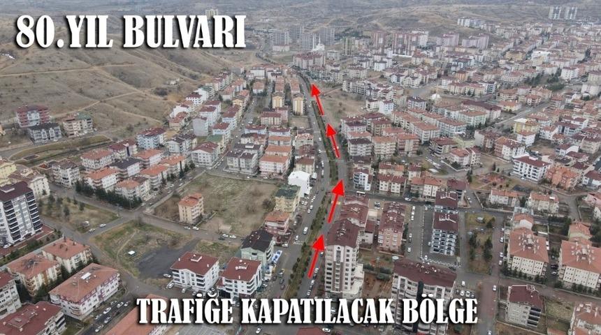 80.yıl bulvarında altyapı ve sıcak asfalt çalışmaları başlıyor