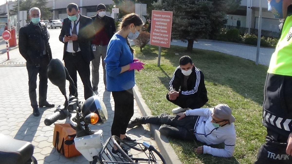 Yaralıya ilk m&uuml;dahale Funda hemşireden