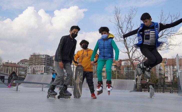 Keçiören’de kaykayını alan parkura koştu G5