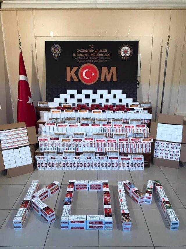 Gaziantep&rsquo;te 6 ton ka&ccedil;ak akaryakıtla 125 bin makaron ele ge&ccedil;irildi 1