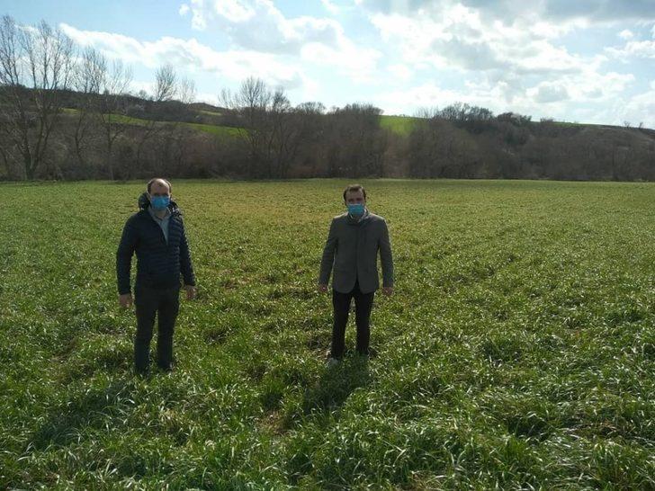 Ekinler ve meyve bahçeleri incelendi G4