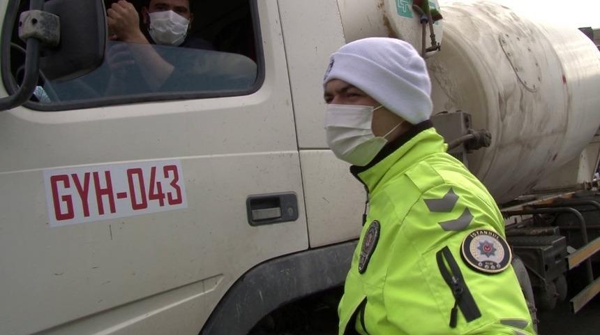 Ey&uuml;psultan&rsquo;da hafriyat kamyonlarına y&ouml;nelik denetim