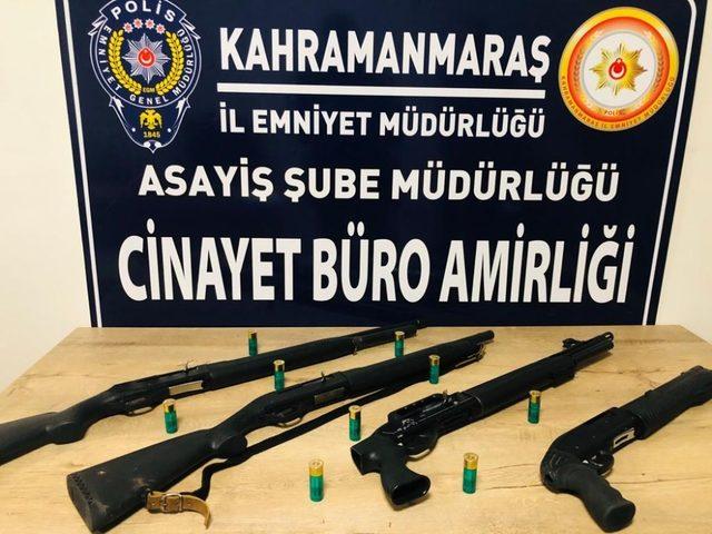 Kahramanmaraş’ta 27 silah ele geçirdi