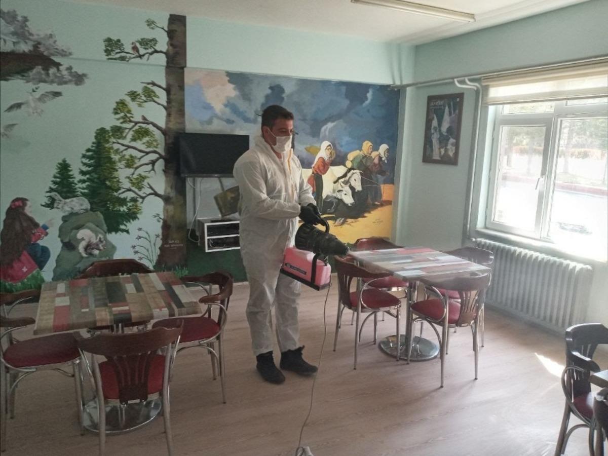 Melikgazi Belediyesi dezenfekte &ccedil;alışmalarına devam ediyor