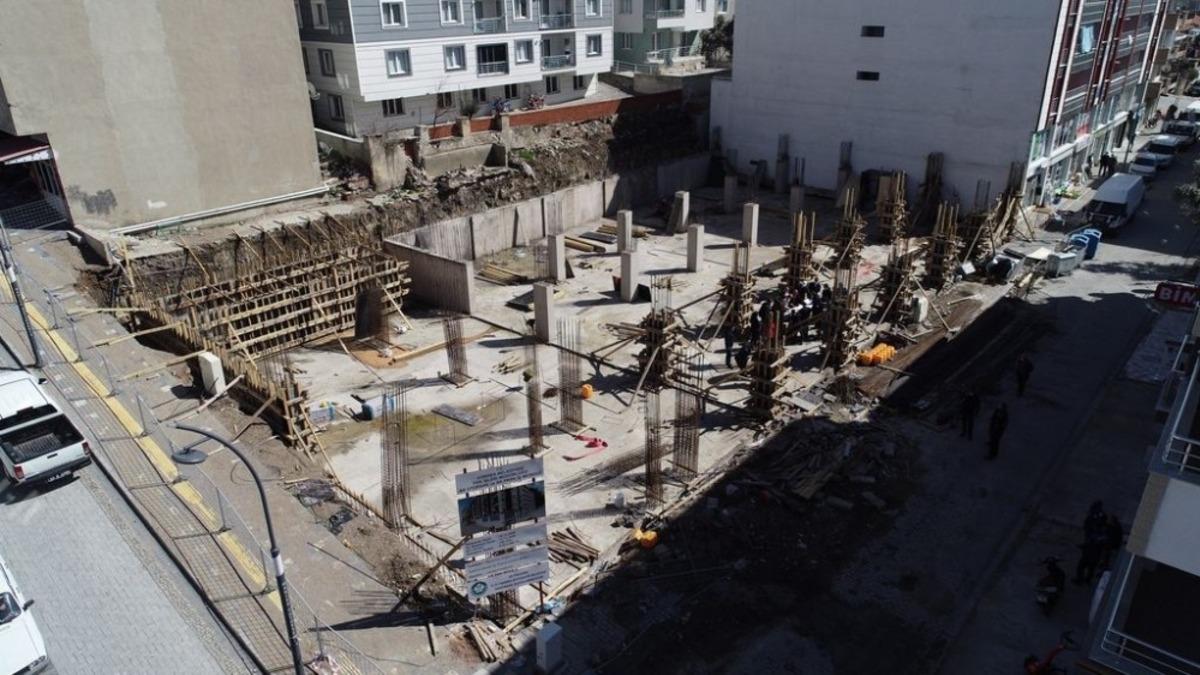 İş Merkezi ve Otopark Projesi&rsquo;nde &ccedil;alışmalar s&uuml;r&uuml;yor