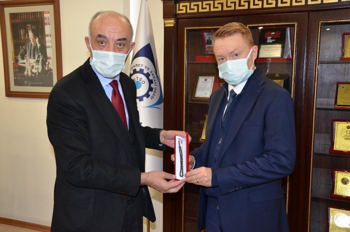 Avustralya B&uuml;y&uuml;kel&ccedil;isi Brown&rsquo;dan Başkan Y&uuml;celik&rsquo;e ziyaret