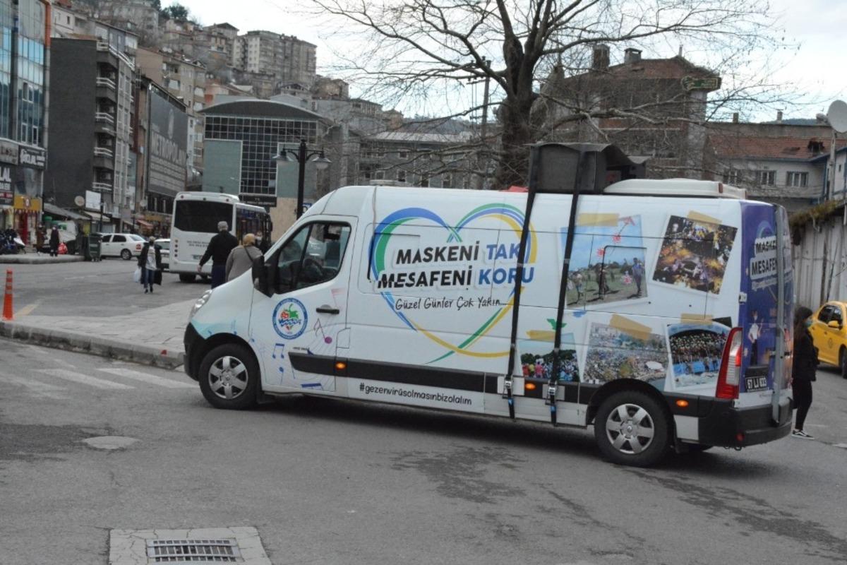 Vaka artışına karşı mobil anons aracı devreye girdi