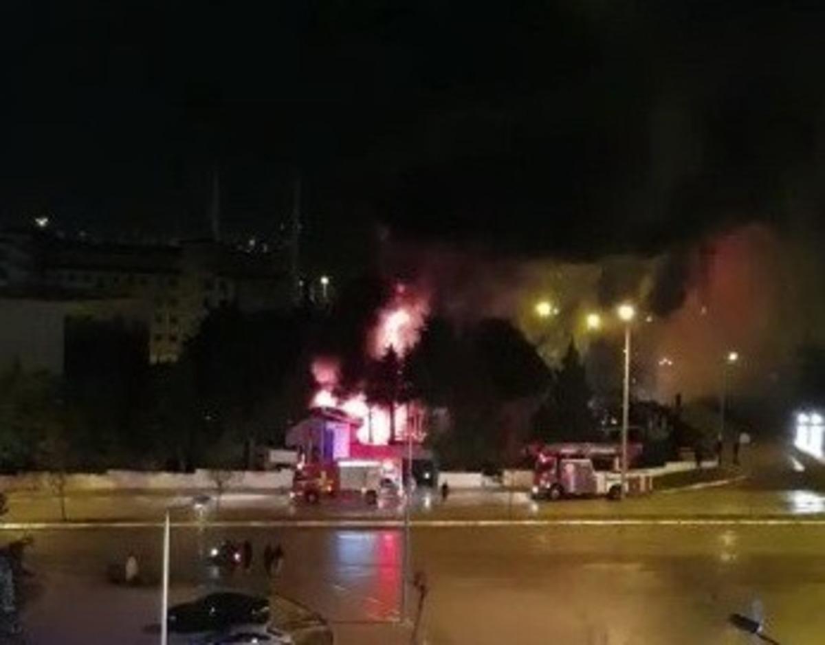 AFAD&rsquo;ın yeni bina inşaatında yangın