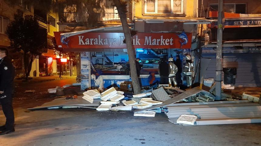 Bağcılar'da balık&ccedil;ı d&uuml;kkanında patlama