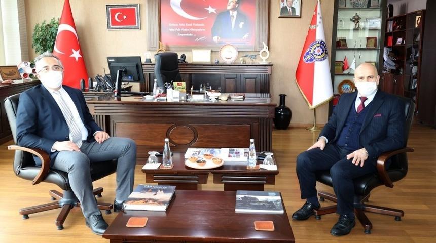Belediye Başkanı Savran, Emniyet Müdürü Artunay ve JAKEM Komutanı Altın’ı ziyaret etti