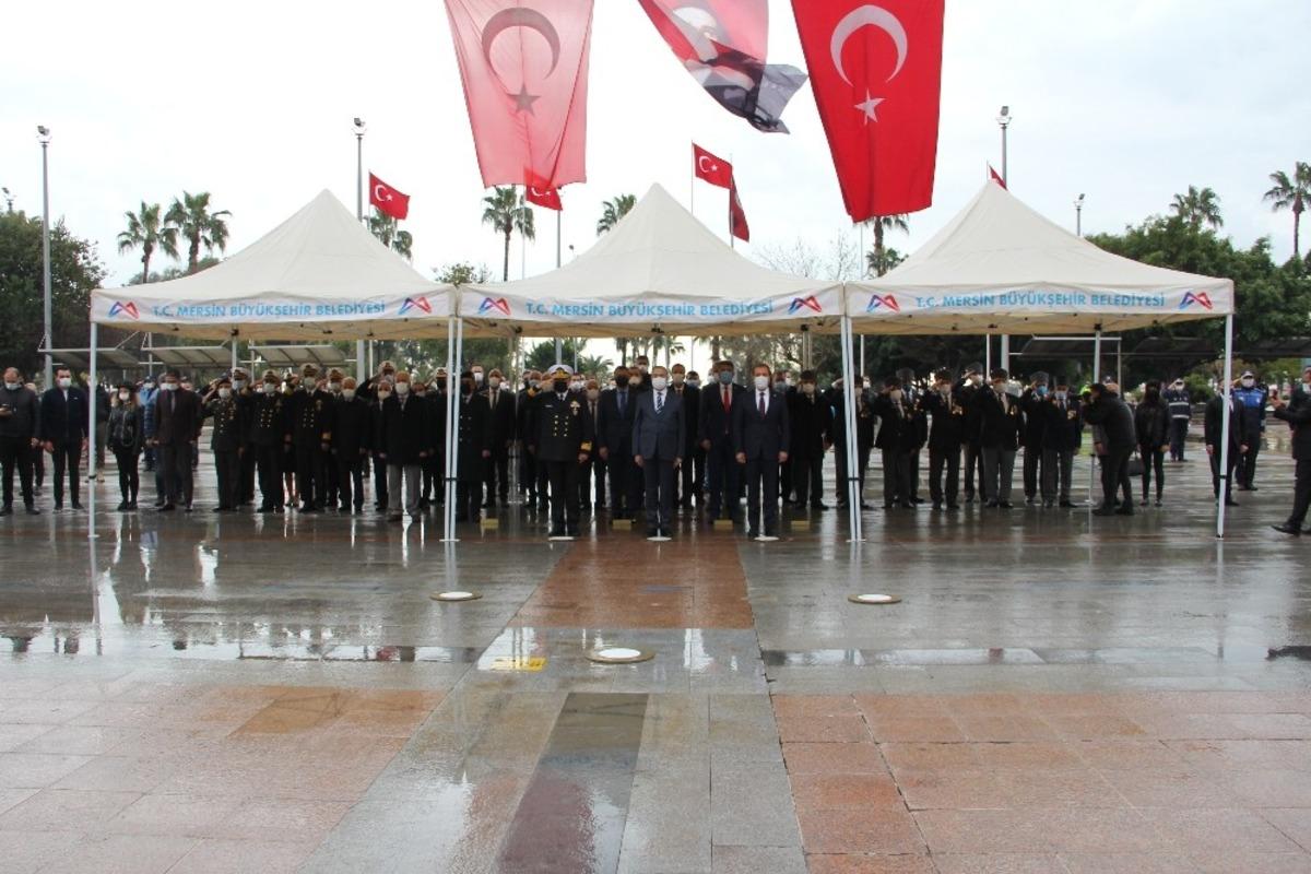 Atat&uuml;rk&rsquo;&uuml;n Mersin&rsquo;e gelişinin 98&rsquo;inci yıl d&ouml;n&uuml;m&uuml; t&ouml;renle kutlandı