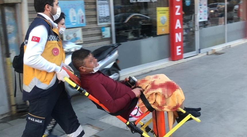 Karaman&rsquo;da bı&ccedil;ağın &uuml;zerine d&uuml;şt&uuml;ğ&uuml;n&uuml; s&ouml;yleyen şahıs bacağından yaralandı